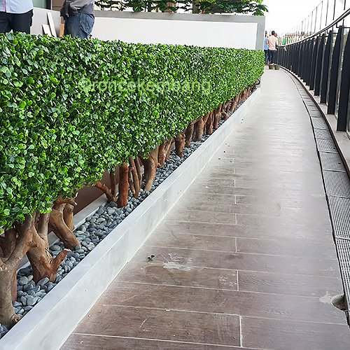 Bonsai artificial plant hedges